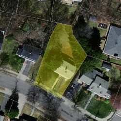 71 Fairway Dr, Newton MA 02465-1737 aerial view