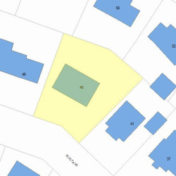 45 Eliot Ave, Newton MA 02465-1708 plot plan