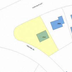 2096 Washington St, Newton MA 02462-1514 plot plan