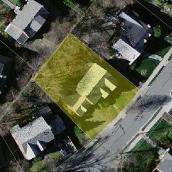 121 Cotton St, Newton MA 02458-2639 aerial view