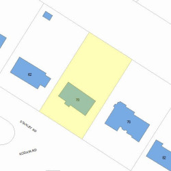 70 Stanley Rd, Newton MA  02468-2314 plot plan