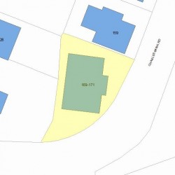 169 Charlesbank Rd, Newton MA  02458-1739 plot plan
