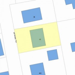 40 Woodbine Ter, Newton MA  02466-1807 plot plan