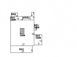 26 Wetherell St, Newton MA  02464-1417 floor plan