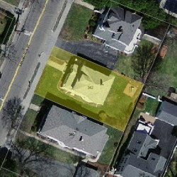 342 Lexington St, Newton MA 02466-1222 aerial view