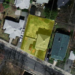 291 Derby St, Newton MA 02465-1047 aerial view