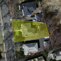 48 Gay St, Newton MA 02460-2247 aerial view