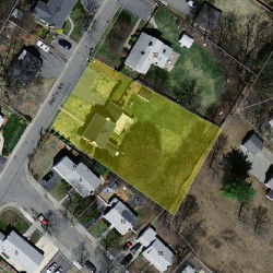 24 Smith Ave, Newton MA  02465-1554 aerial view