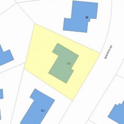 113 Deborah Rd, Newton MA 02459-2866 plot plan