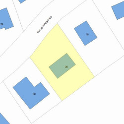 26 Valley Spring Rd, Newton MA  02458-2712 plot plan
