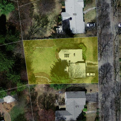 165 Paulson Rd, Newton MA 02468-1231 aerial view