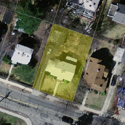 273 Homer St, Newton MA 02459-1410 aerial view