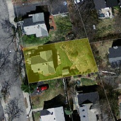 11 Ohio Ave, Newton MA 02464-1320 aerial view