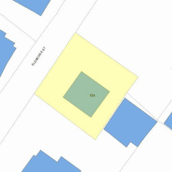 104 Eldredge St, Newton MA 02458-2006 plot plan