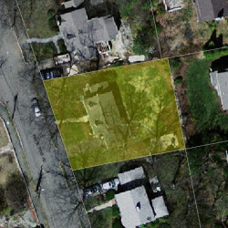 40 White Pine Rd, Newton MA 02464-1223 aerial view