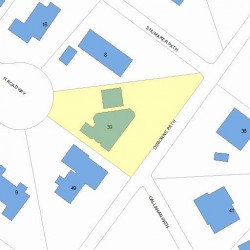 39 Osborne Path, Newton MA 02459-3542 plot plan