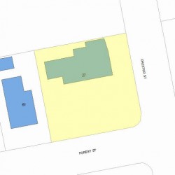 27 Chester St, Newton MA 02461-1415 plot plan