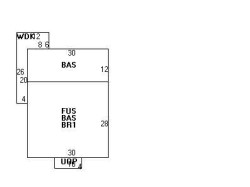68 Gardner St, Newton MA 02458-1405 floor plan