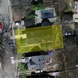 14 Winona St, Newton MA 02466-1418 aerial view