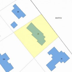 20 Beacon St, Newton MA 02459 plot plan