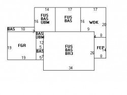 79 Evelyn Rd, Newton MA 02468-1020 floor plan