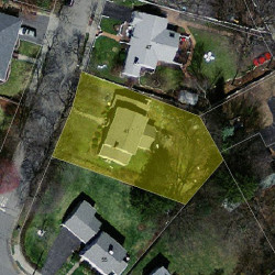 41 Bunker Ln, Newton MA 02465-1726 aerial view