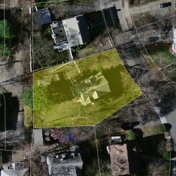 51 Westbourne Rd, Newton MA  02459-1617 aerial view