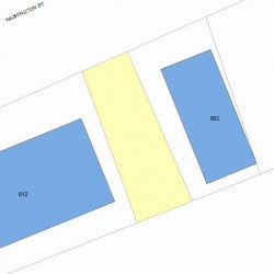 606 Washington St, Newton MA  02458-1449 plot plan