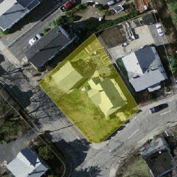 25 Green St, Newton MA 02458-1313 aerial view