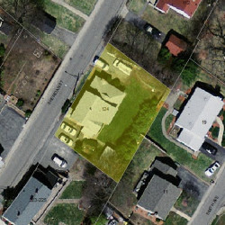 124 Sheridan St, Newton MA  02465-1056 aerial view