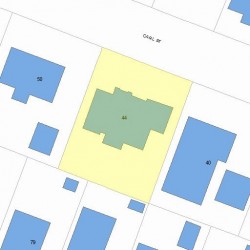 44 Carl St, Newton MA  02461-1906 plot plan