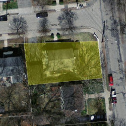 4 Ware Rd, Newton MA 02466-1416 aerial view