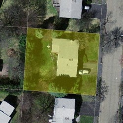 108 Andrew St, Newton MA 02461-2103 aerial view