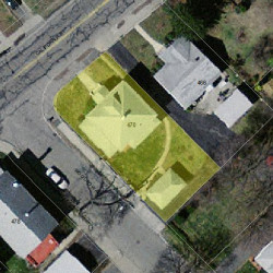 470 California St, Newton MA  02460-1213 aerial view