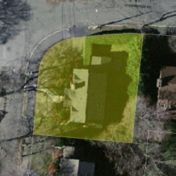 21 Burrage Rd, Newton MA  02459-1252 aerial view