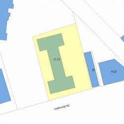 27 Commonwealth Ave, Newton MA plot plan