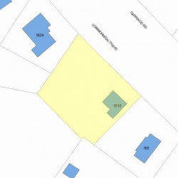 1816 Commonwealth Ave, Newton MA 02466-2711 plot plan