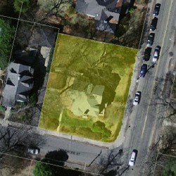 1057 Walnut St, Newton MA 02461-1140 aerial view