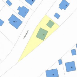 22 Terrace Ave, Newton MA 02461-1427 plot plan