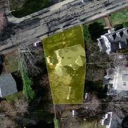 286 Ward St, Newton MA 02459-1221 aerial view