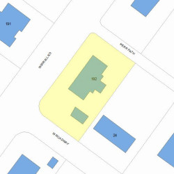 192 Wiswall Rd, Newton MA 02459-3544 plot plan