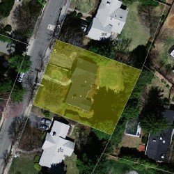 204 Temple St, Newton MA 02465-2316 aerial view