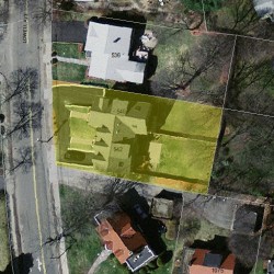 540 Lowell Ave, Newton MA  02460-2353 aerial view