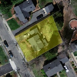 80 Hillside Ave, Newton MA 02465-2544 aerial view