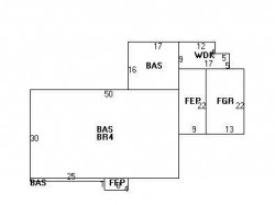 36 Anthony Cir, Newton MA  02460-1110 floor plan