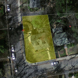 39 Bolton Rd, Newton MA  02460-2130 aerial view