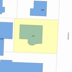 1091 Centre St, Newton MA 02459-1536 plot plan