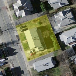 251 Pearl St, Newton MA 02458-1344 aerial view