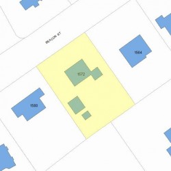 1572 Beacon St, Newton MA  02468-1508 plot plan
