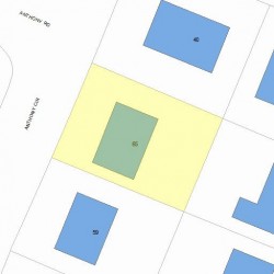 65 Anthony Cir, Newton MA  02460-1109 plot plan